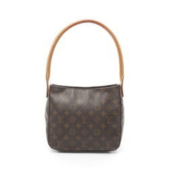 Louis Vuitton Looping MM Monogram Shoulder Bag Leather Brown - Picture 1 of 8